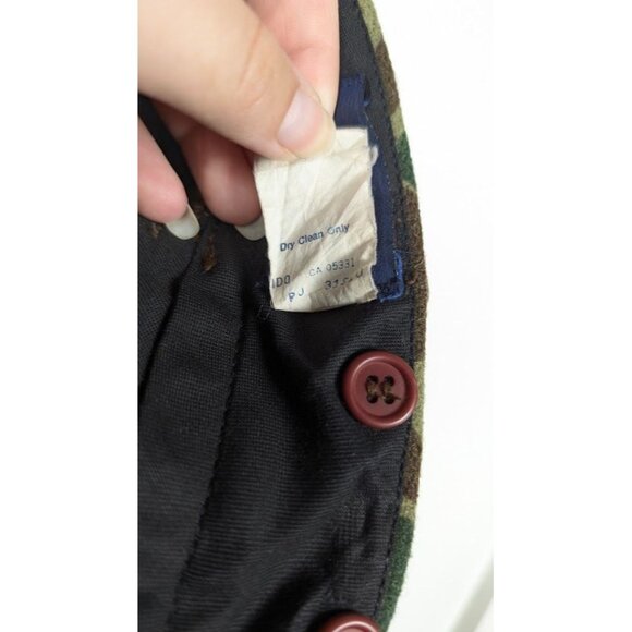 Woolrich Frog Camo Pants Size 36x25 Hemmed Wool Camouflage Hunting Made in USA - Picture 4 of 10